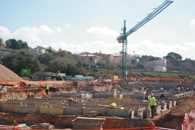 Las obras  del IES Sant Marçal se iniciaron el pasado mes de enero.