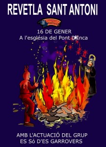 Cartel de la Revetla de Sant Antoni del grupo Independents de Marratxí