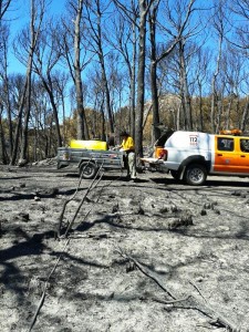 Los voluntarios de Marratxí también estuvieron en el incendio Andratx