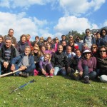 Foto de grupo de los vecinos que se apuntaron a la excursión