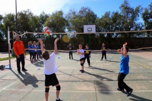 Uno de los momentos de la Diada de Voley celebrada en La Salle Pont d'Inca