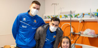 La plantilla del Fibwi Bàsquet visita Son Espases