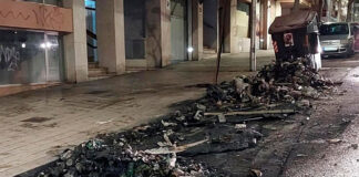 Detenido por calcinar tres baterías de contenedores en Palma