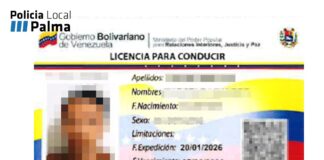 Pillado en Palma un motorista con un carné falso adquirido en una web