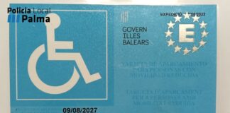 Cazado en Palma usando la tarjeta de estacionamiento para discapacitados de su suegra muerta