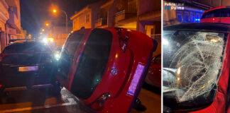 Vuelca su coche en Palma cuadruplicando la tasa de alcohol y sin carné