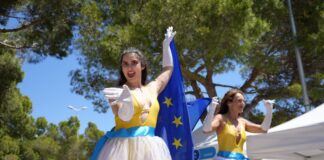 El Día de Europa es una fiesta en Palmanova