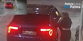 Huían sin pagar la gasolina en Palma con un vehículo alquilado y matrículas alteradas