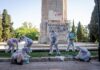 Acción de limpieza antifascista ante el ataque a Sa Feixina