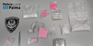 Cazado con un arsenal de drogas circulando en patinete por Palma