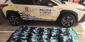 Golpe a la venta ambulante ilegal en Palma con 76 prendas deportivas falsificadas incautadas