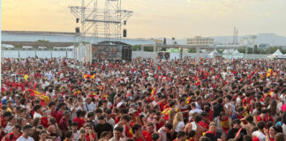 Son Fusteret vibra con 9.800 aficionados compartiendo el triunfo de España