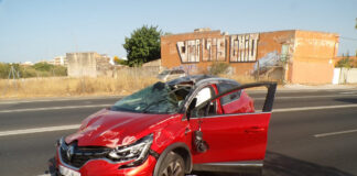 Accidente con varias vueltas de tonel en Palma por culpa de una imprudencia