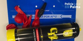 Operativo contra la venta ambulante de ‘gas de la risa’ en la noche de Platja de Palma
